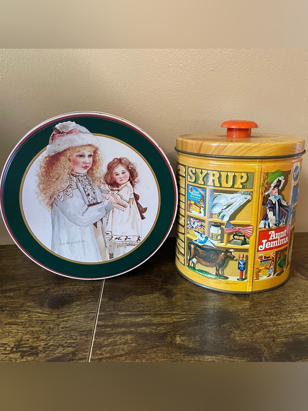 Set of Two 80’s Tins